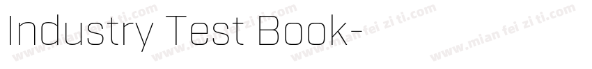 Industry Test Book字体转换